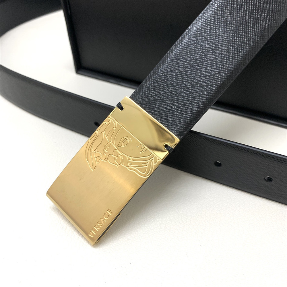 Versace 35 mm schwarzer Ledergürtel (Herren) - EUR FASHION
