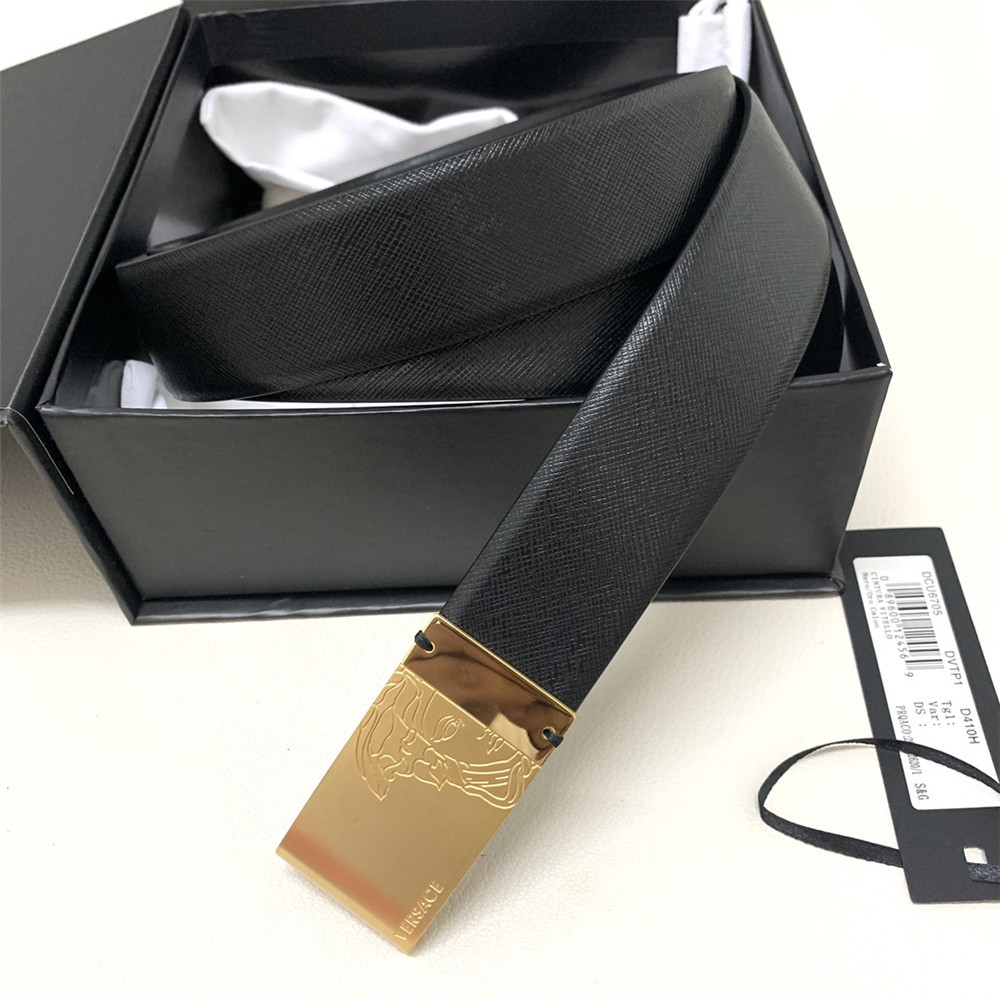 Versace 35 mm schwarzer Ledergürtel (Herren) - EUR FASHION