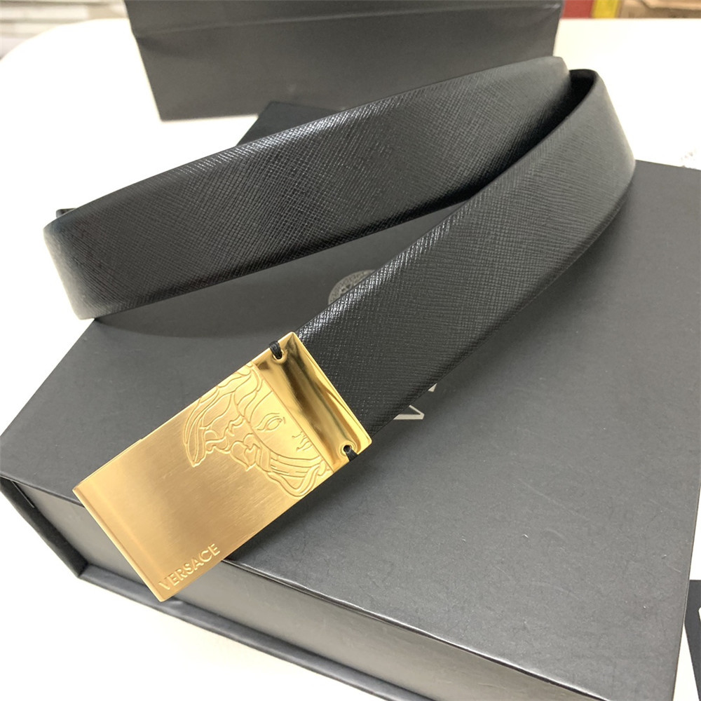 Versace 35 mm schwarzer Ledergürtel (Herren) - EUR FASHION