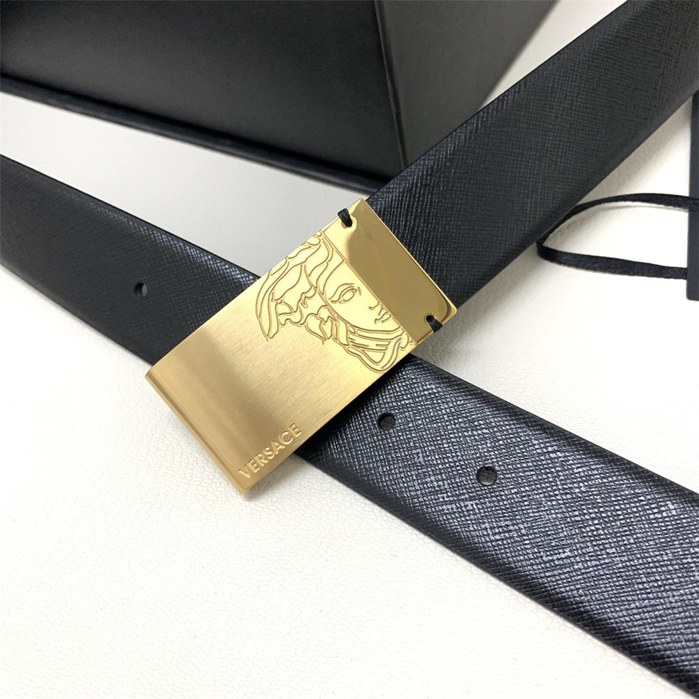 Versace 35 mm schwarzer Ledergürtel (Herren) - EUR FASHION