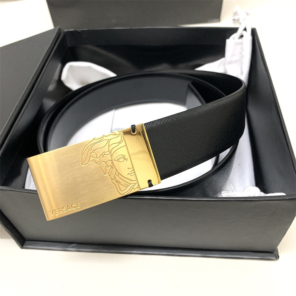 Versace 35 mm schwarzer Ledergürtel (Herren) - EUR FASHION