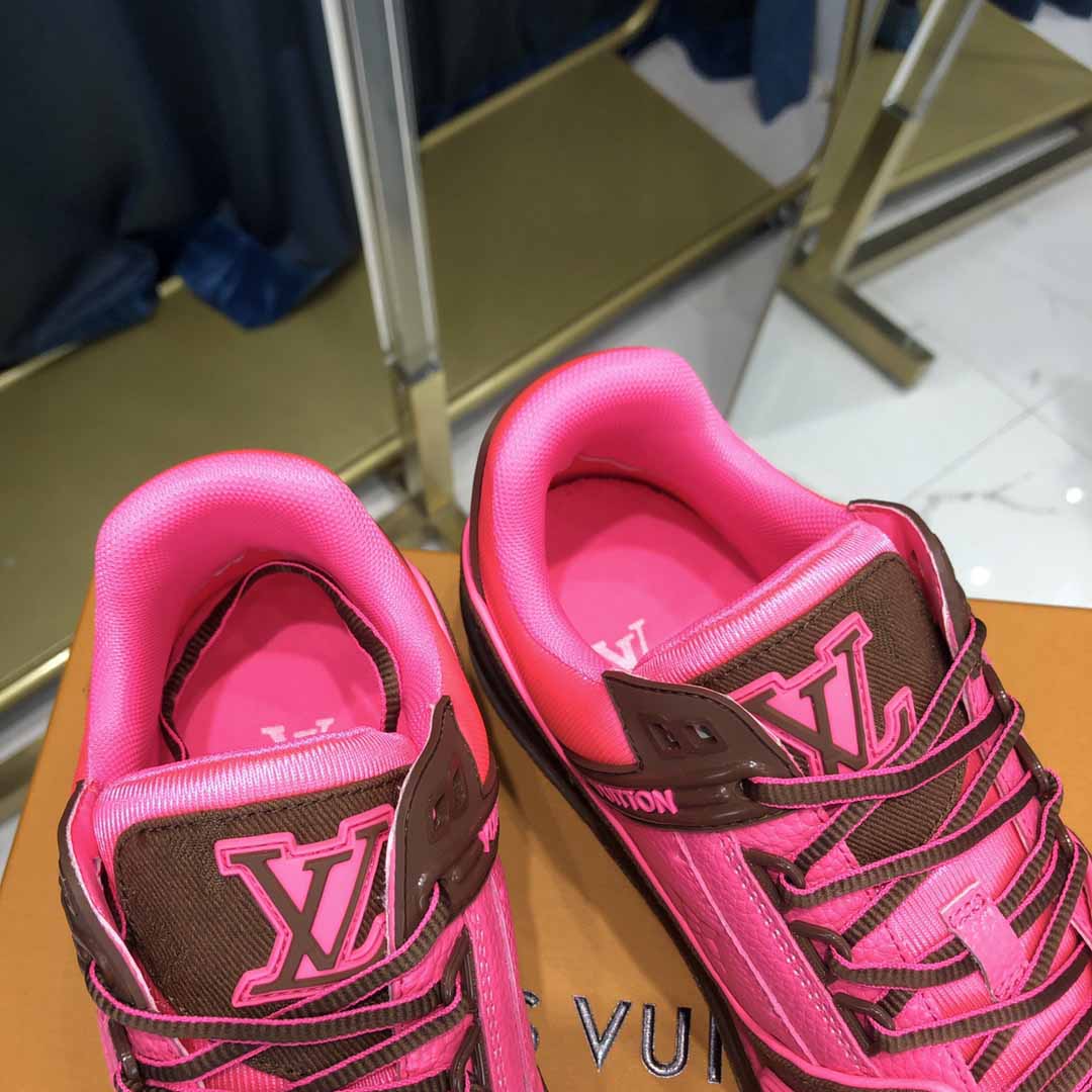 Louis Vuitton Trainer Sneaker Rosa - EUR FASHION