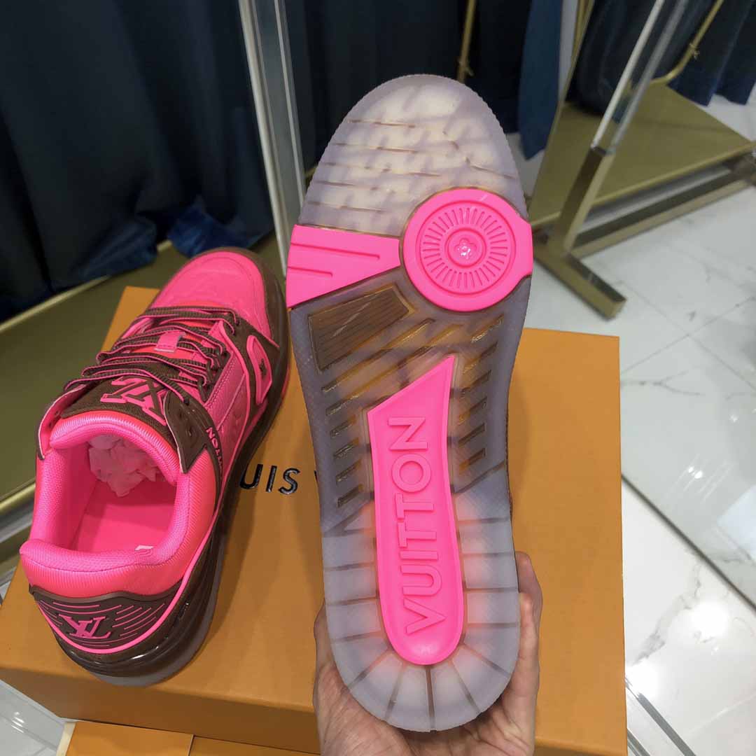 Louis Vuitton Trainer Sneaker Rosa - EUR FASHION