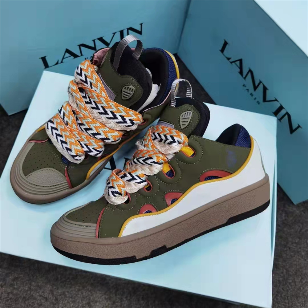 Lanvin Curb Sneaker in Olivgrün - EUR FASHION