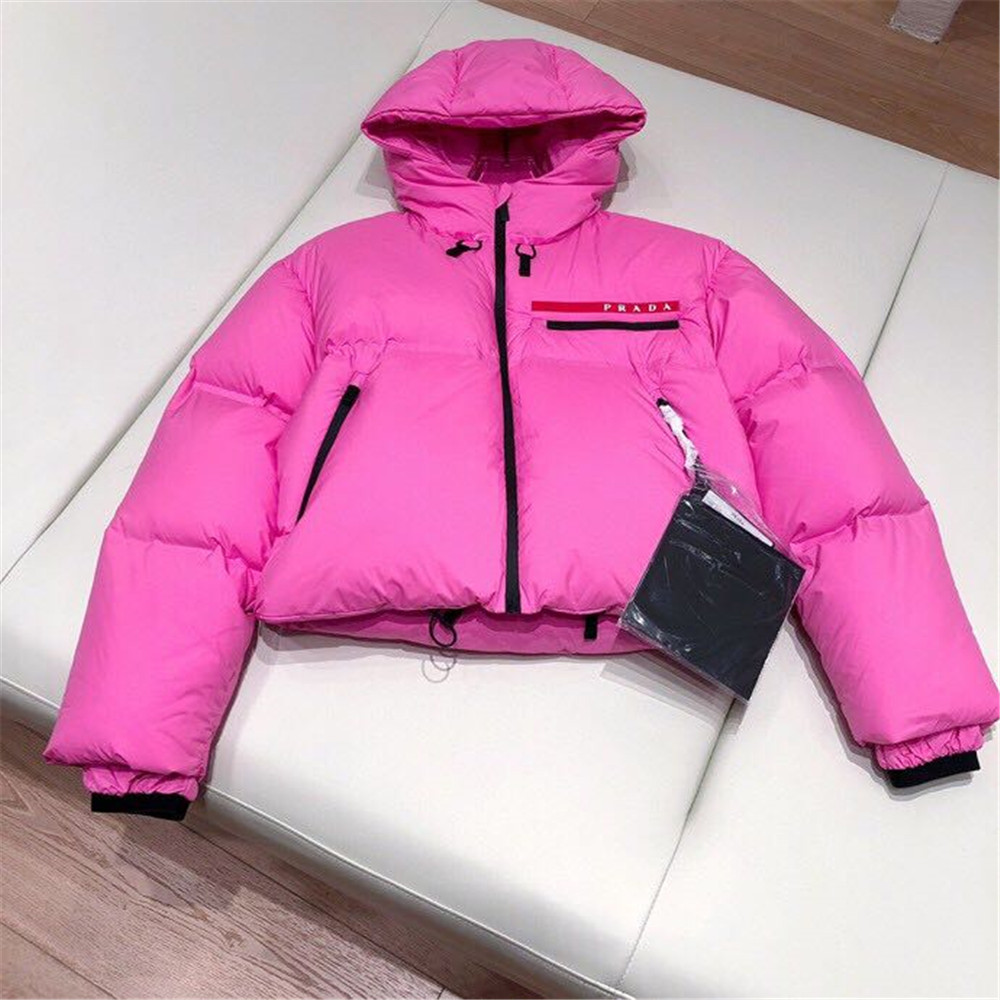 Prada Linea Rossa HX021 Bonded Pufferjacke (Rosa) - EUR FASHION