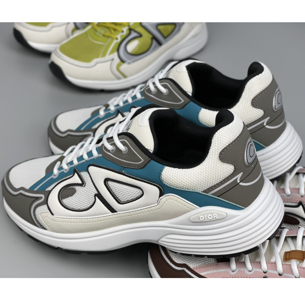 Dior B30 Sneaker, weißes Mesh und technisches Gewebe - EUR FASHION