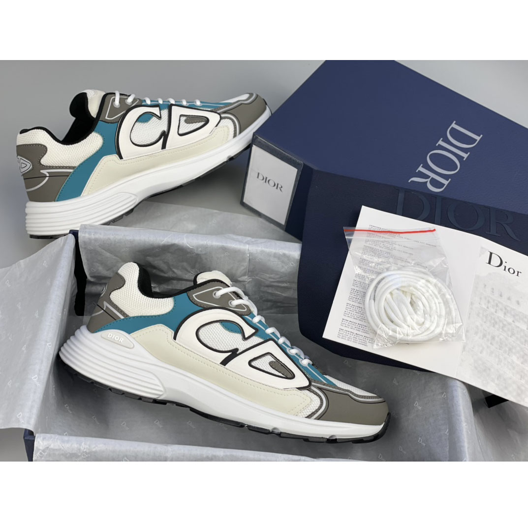 Dior B30 Sneaker, weißes Mesh und technisches Gewebe - EUR FASHION