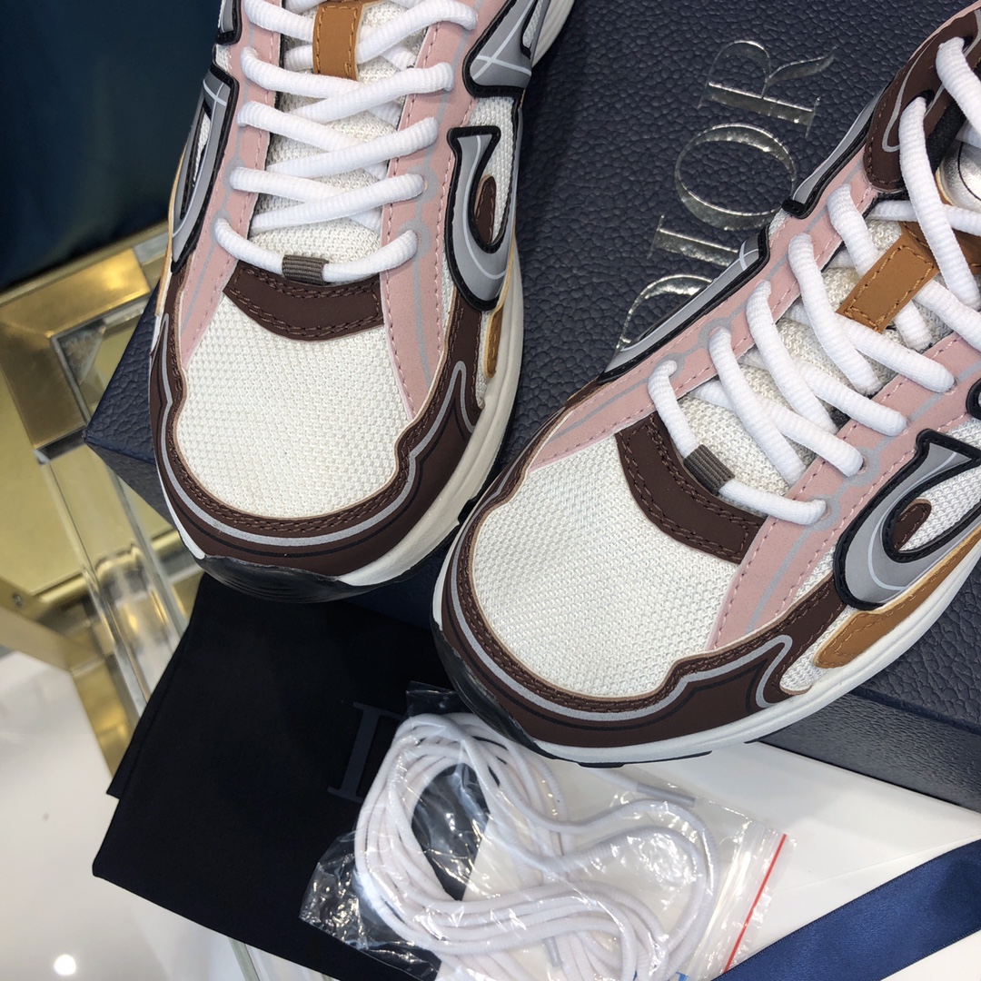 Dior B30 Sneaker, weißes Mesh und technisches Gewebe - EUR FASHION