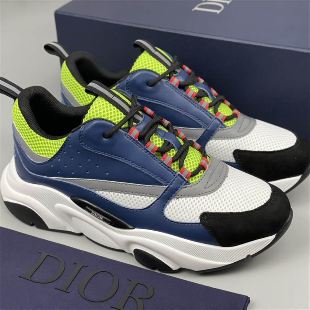 Dior B22 Low-Top-Sneaker in Blau und Grün - EUR FASHION