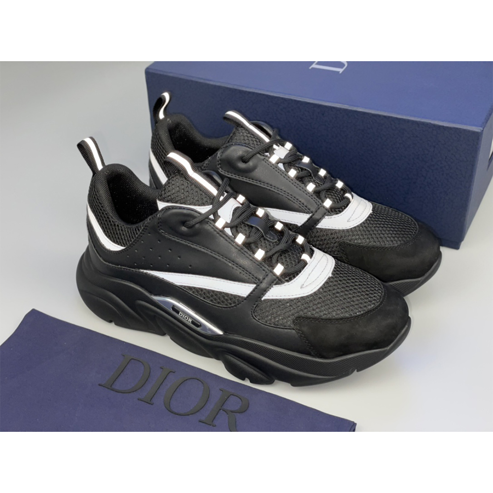 Dior B22 Low-Top-Sneaker ganz in Schwarz - EUR FASHION