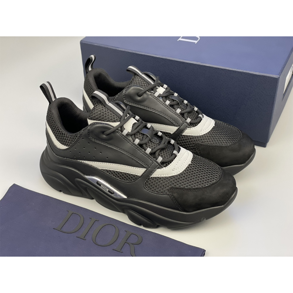 Dior B22 Low-Top-Sneaker ganz in Schwarz - EUR FASHION