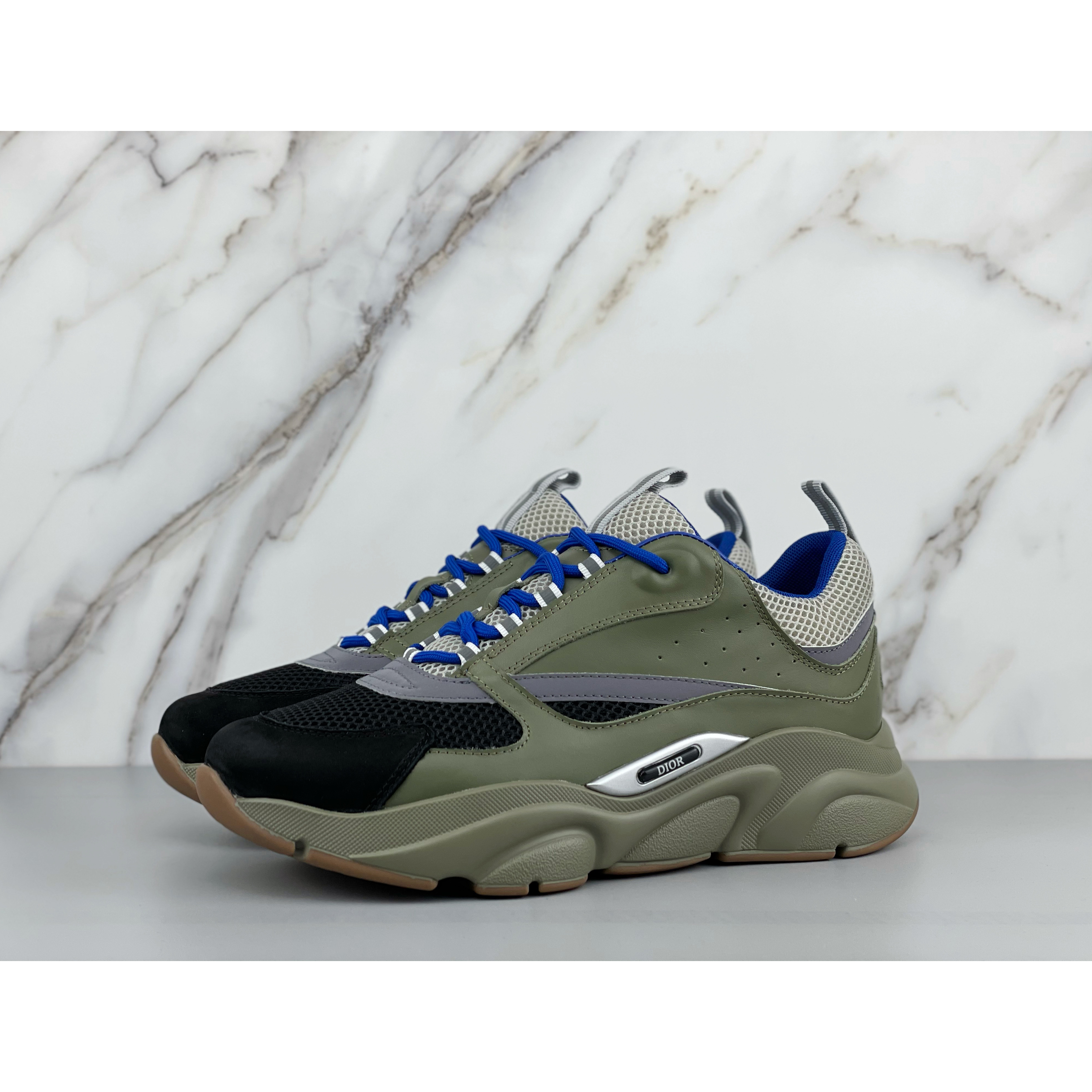 Dior B22 Low-Top-Sneaker in Grün und Blau - EUR FASHION