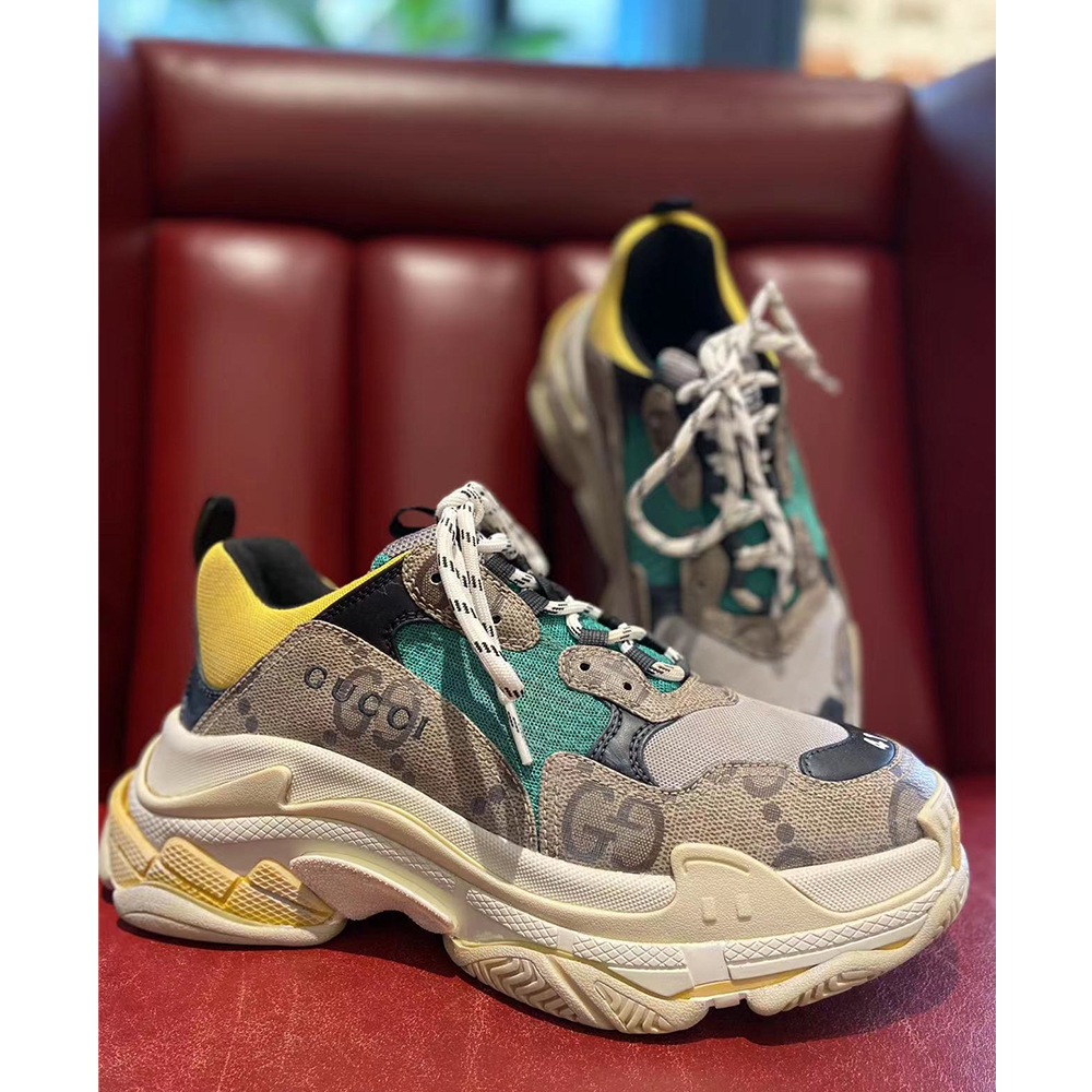 Gucci Herren The Hacker Project Triple S Sneaker (verfallene Sohlen) - EUR FASHION