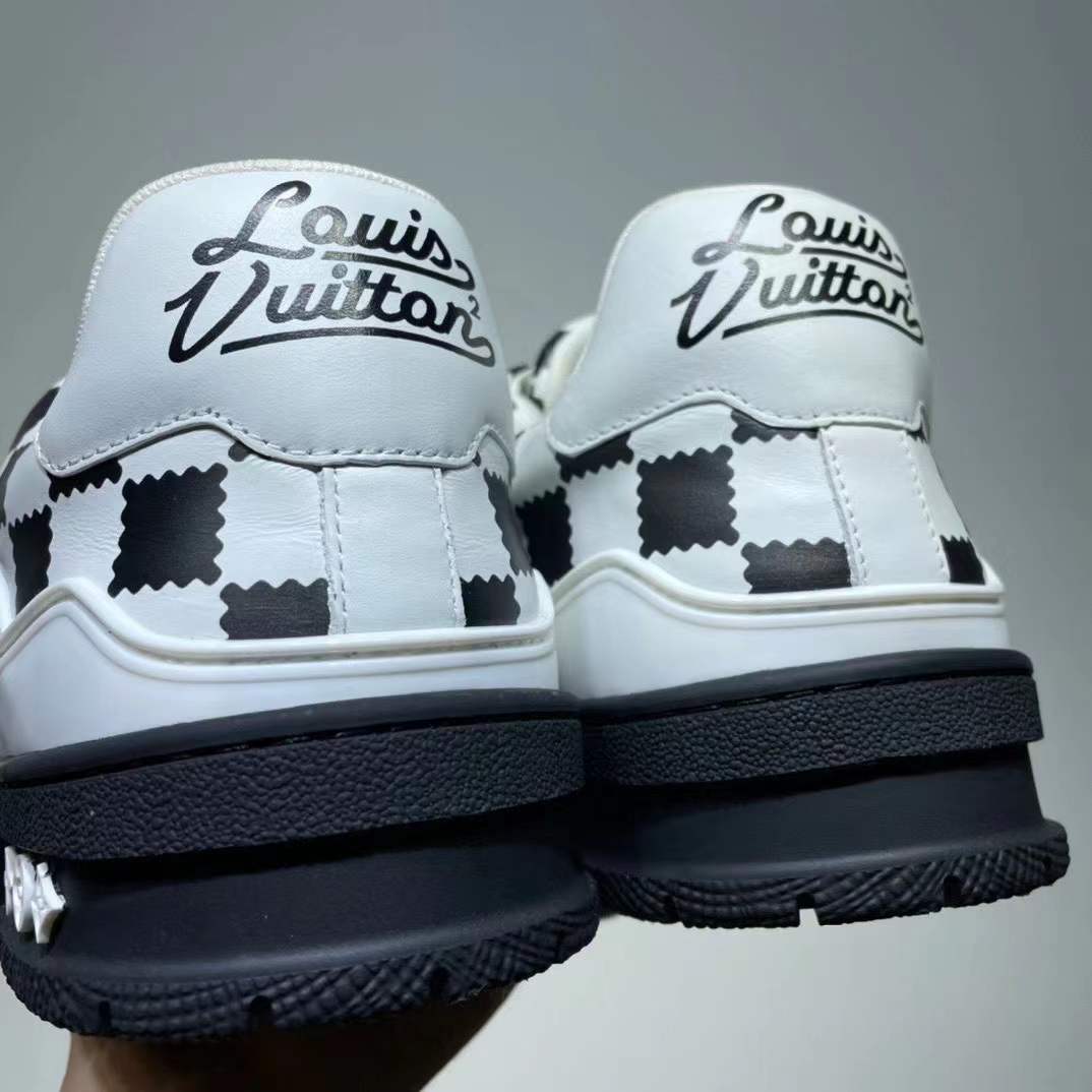 Louis Vuitton Trainer Sneaker Schwarz Weiß Damier - EUR FASHION