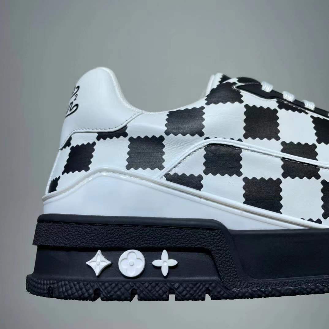 Louis Vuitton Trainer Sneaker Schwarz Weiß Damier - EUR FASHION