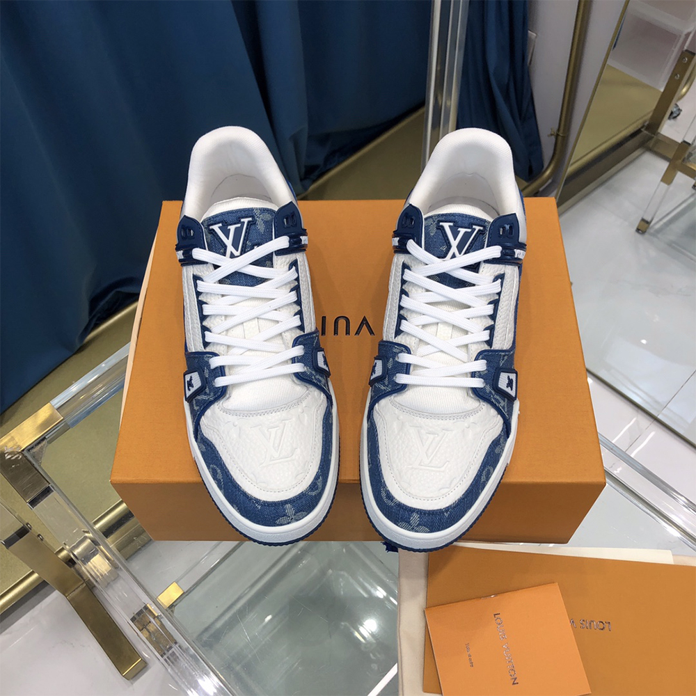 Louis Vuitton Trainer Sneaker Monogram Denim (nach britischer Größe) - EUR FASHION