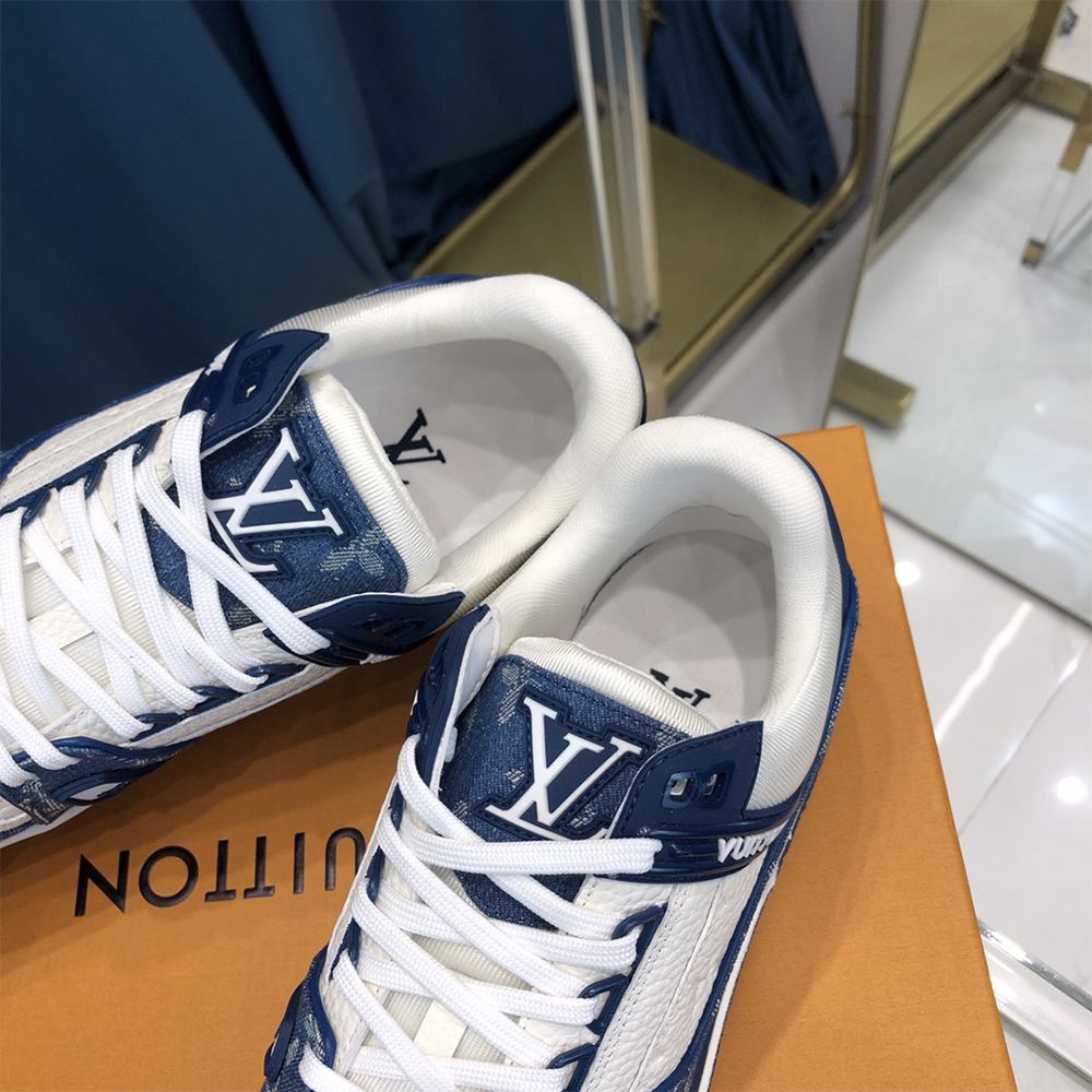 Louis Vuitton Trainer Sneaker Monogram Denim (nach britischer Größe) - EUR FASHION