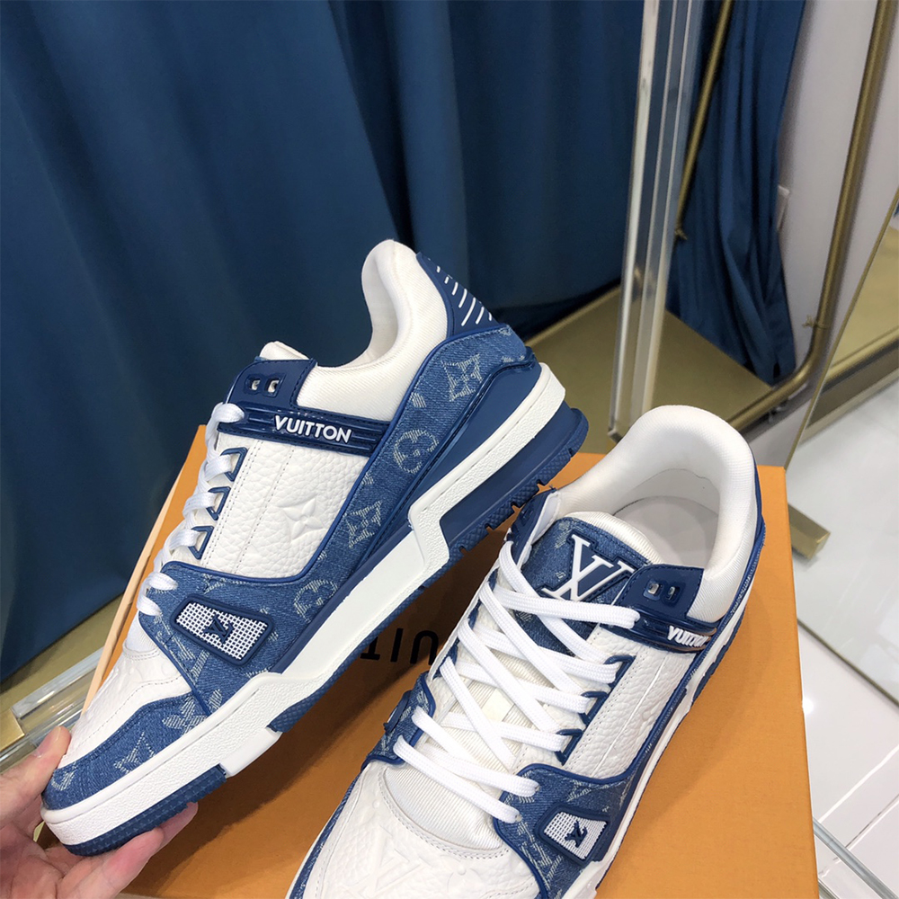 Louis Vuitton Trainer Sneaker Monogram Denim (nach britischer Größe) - EUR FASHION