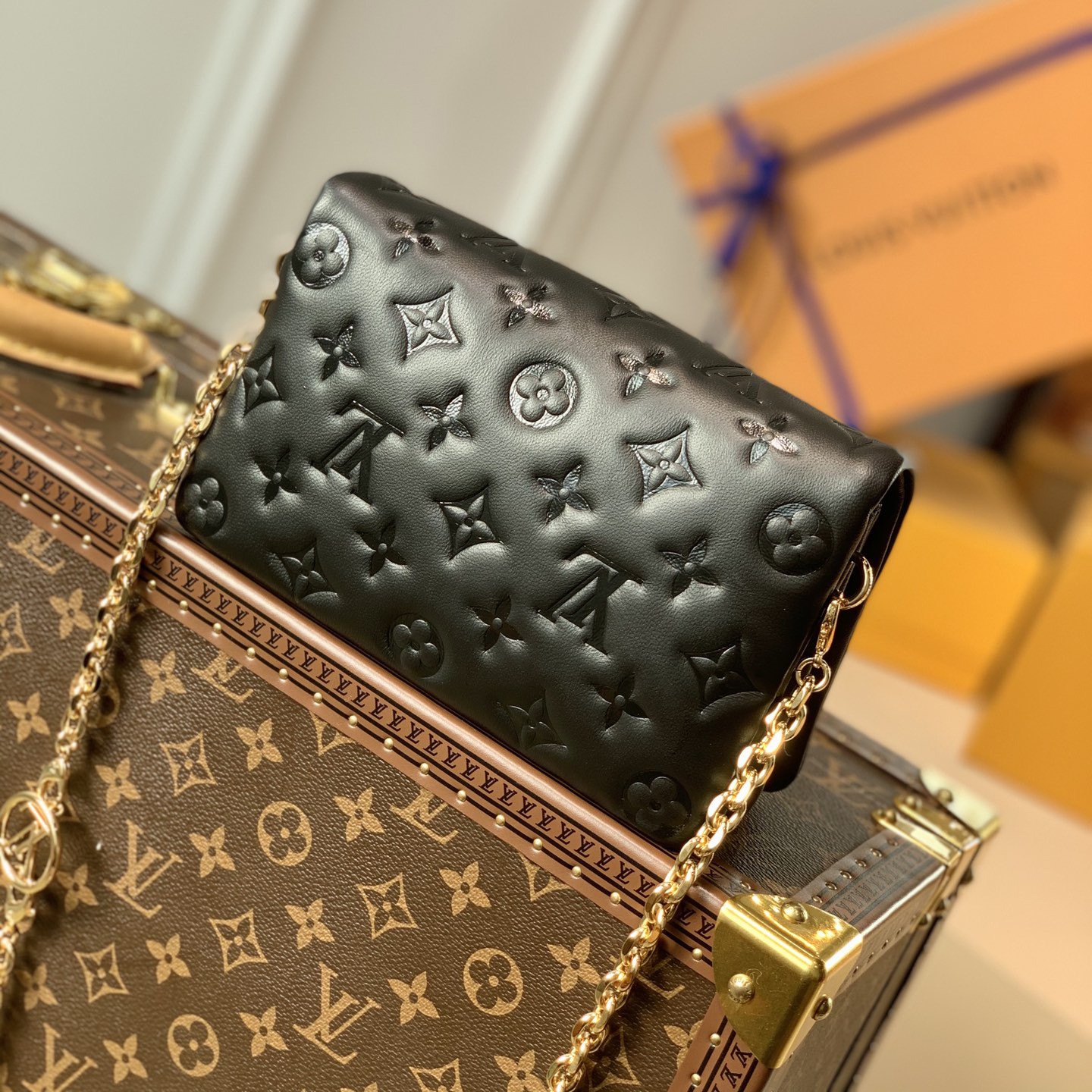 Louis Vuitton Pochette Coussin Schwarz (20-14-8CM) - EUR FASHION