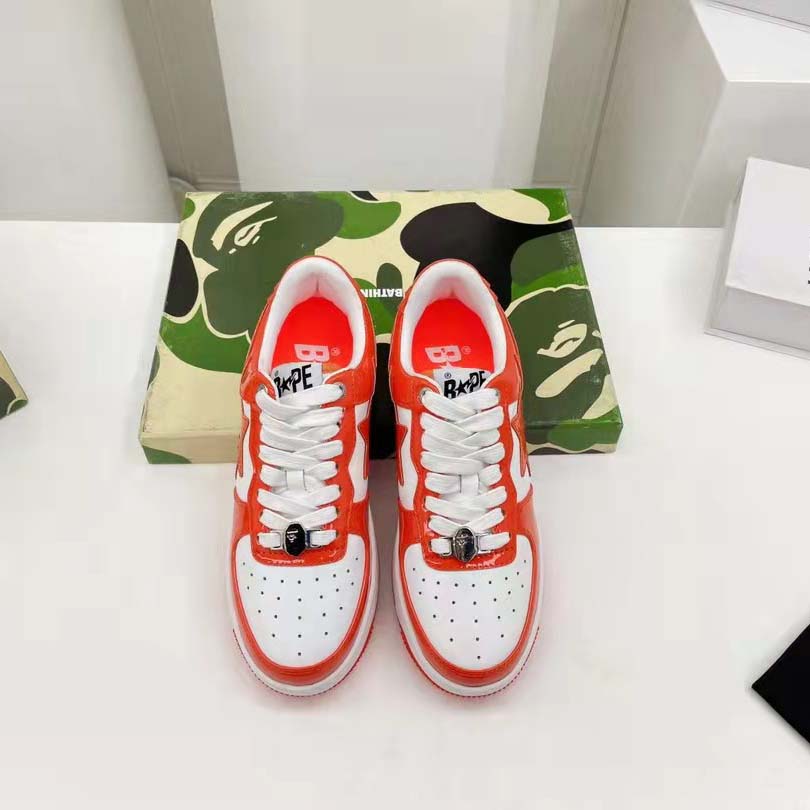 Bape Abathing Ape Sta Low Orange Sneaker - EUR FASHION