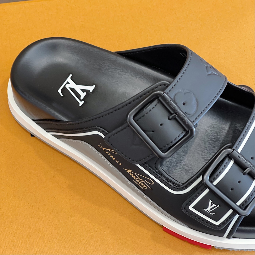 Louis Vuitton Trainer Mule in Schwarz und Grau - EUR FASHION