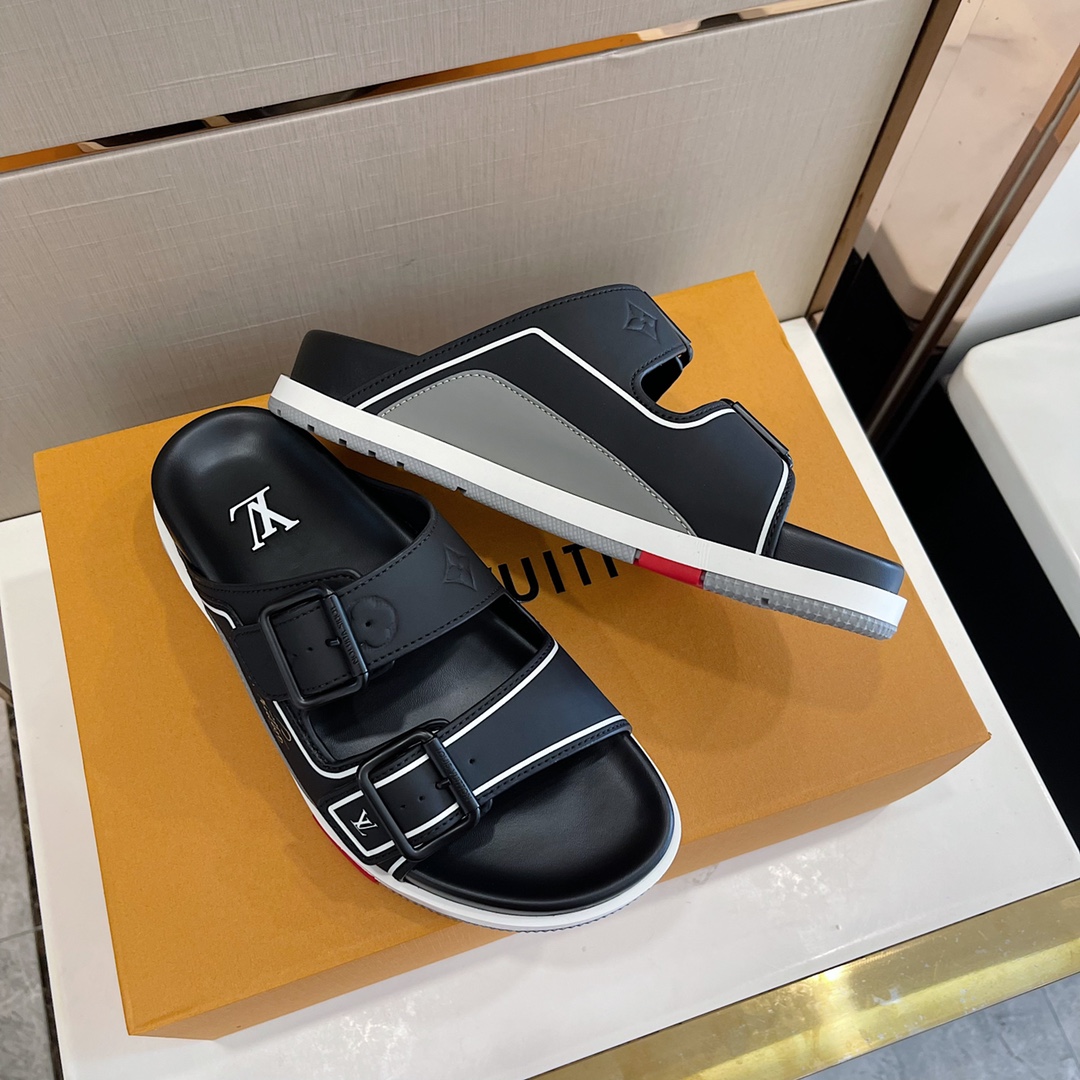 Louis Vuitton Trainer Mule in Schwarz und Grau - EUR FASHION