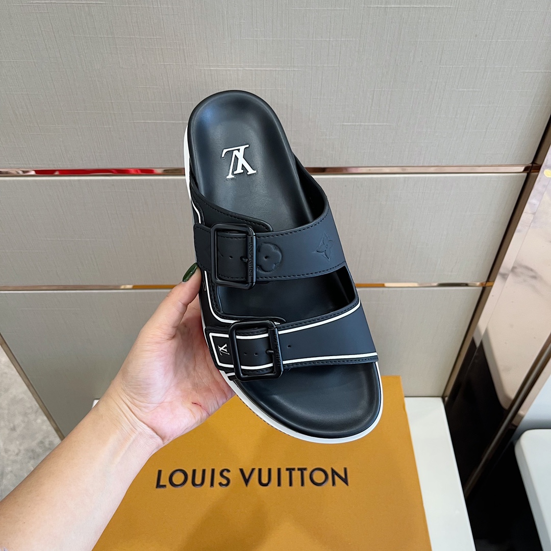 Louis Vuitton Trainer Mule in Schwarz und Grau - EUR FASHION