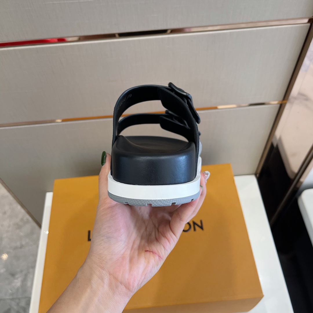 Louis Vuitton Trainer Mule in Schwarz und Grau - EUR FASHION