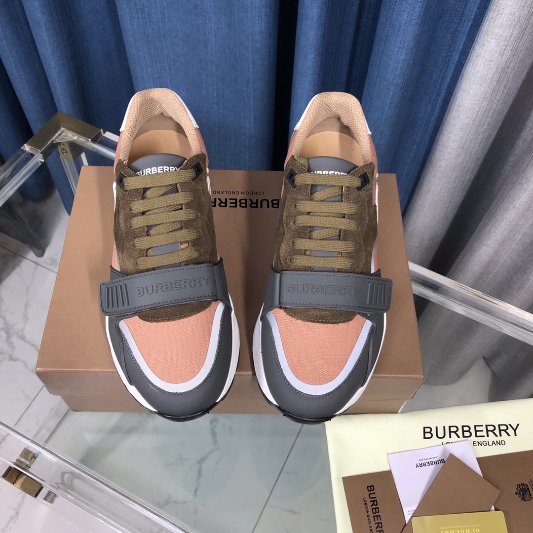 Burberry-Sneaker aus Baumwoll-Canvas und Leder mit Karomuster - EUR FASHION