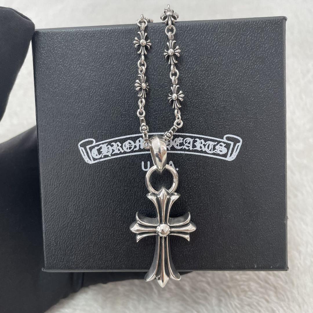 Chrom-Herz-Kreuz-Halskette - EUR FASHION