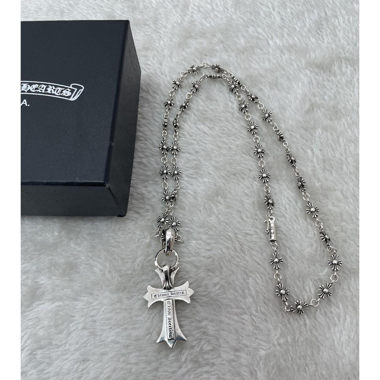 Chrom-Herz-Kreuz-Halskette - EUR FASHION