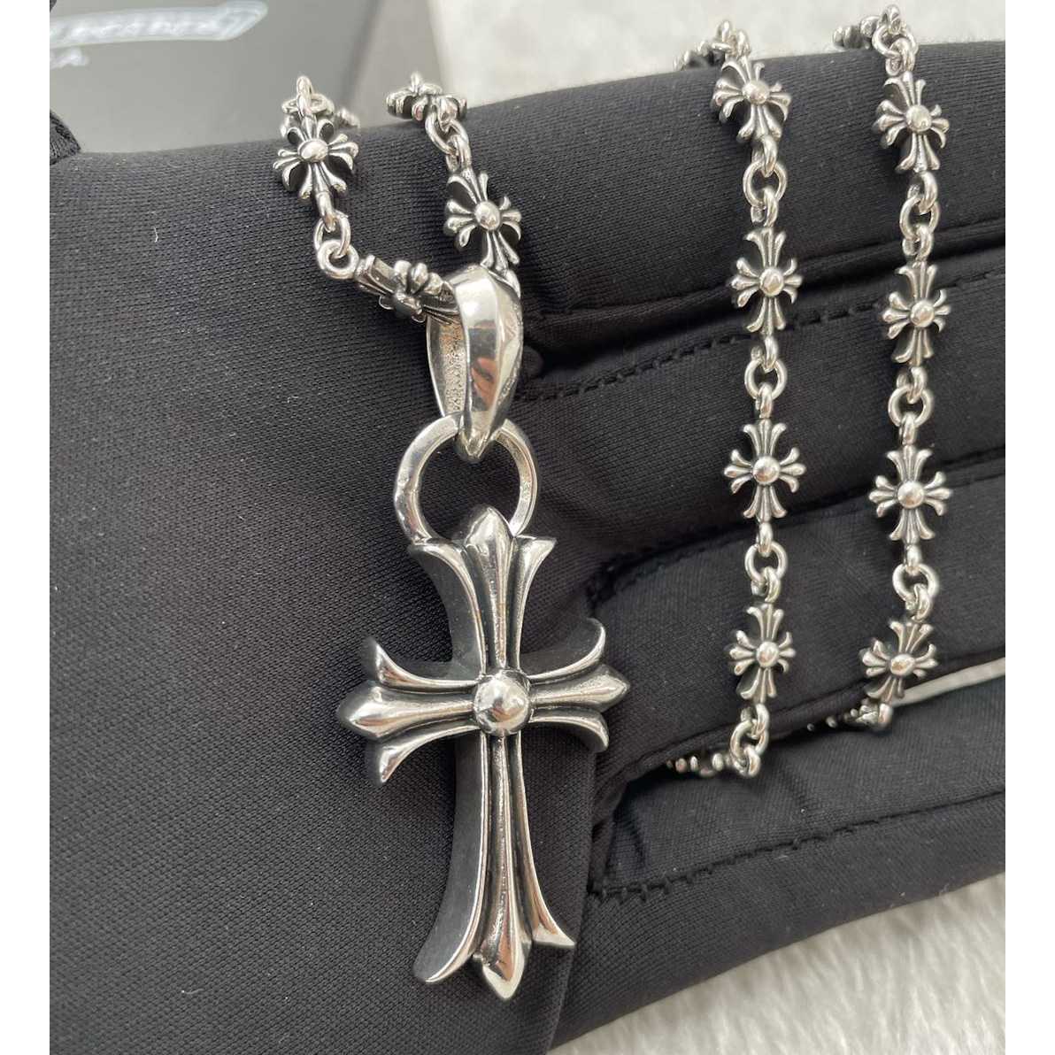 Chrom-Herz-Kreuz-Halskette - EUR FASHION