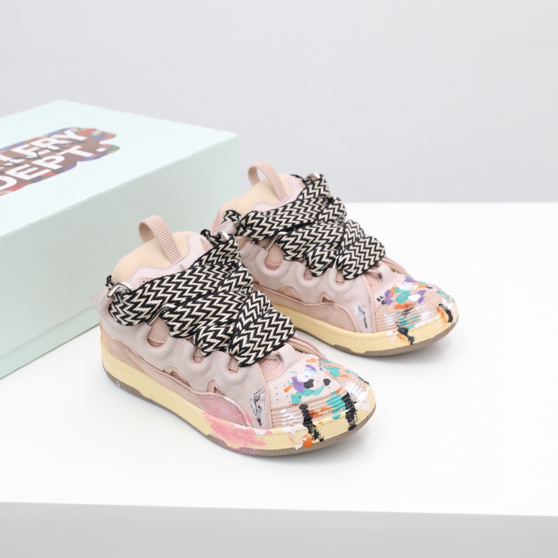 Lanvin X Gallery Dept. Curb Sneaker Pink - EUR FASHION