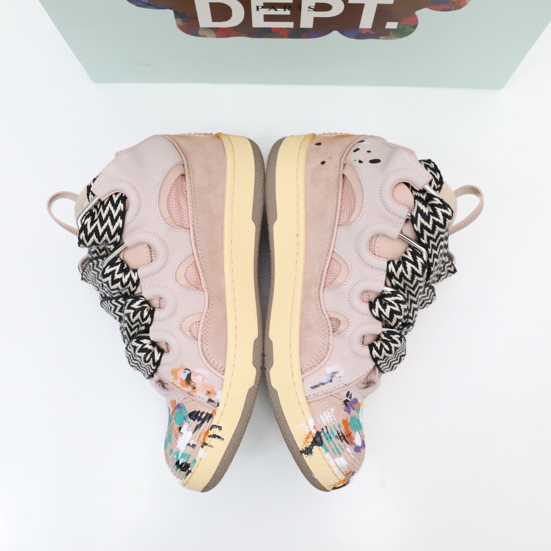 Lanvin X Gallery Dept. Curb Sneaker Pink - EUR FASHION