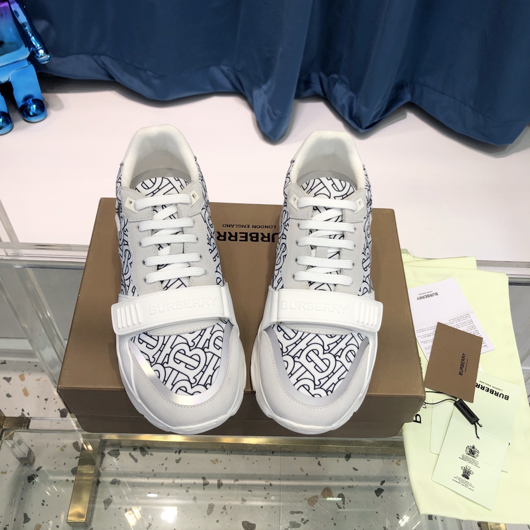 Burberry-Sneaker aus Baumwoll-Canvas und Leder mit Karomuster - EUR FASHION