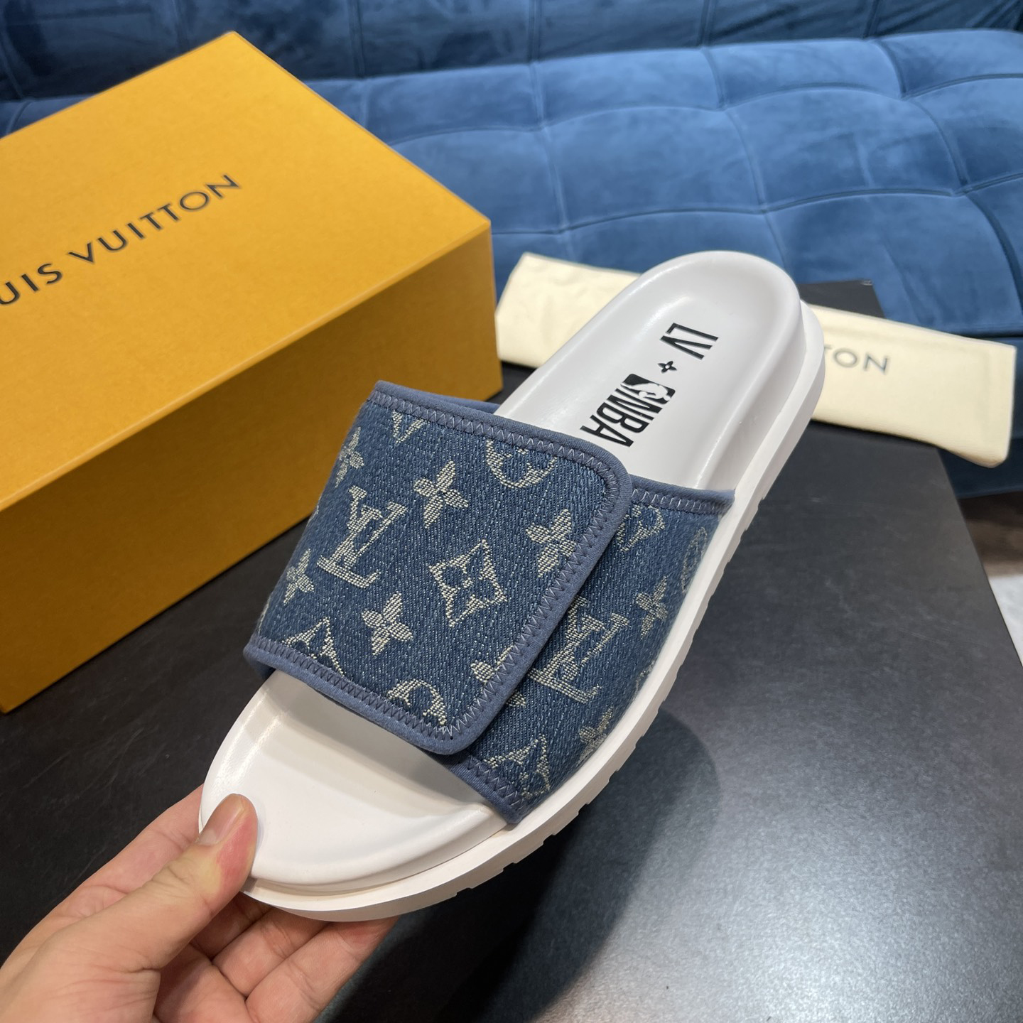 Louis Vuitton x NBA-Monogramm-Slipper - EUR FASHION