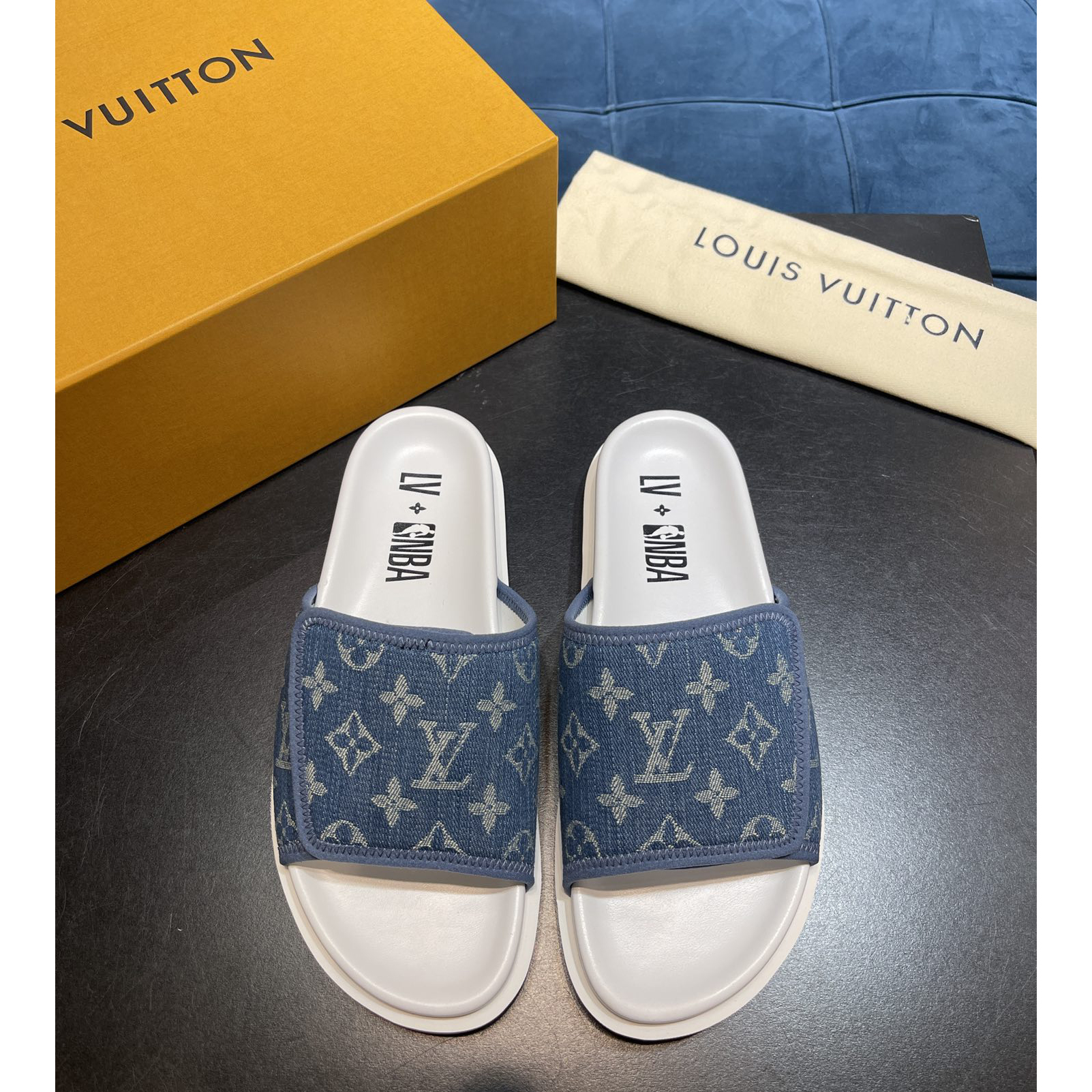 Louis Vuitton x NBA-Monogramm-Slipper - EUR FASHION