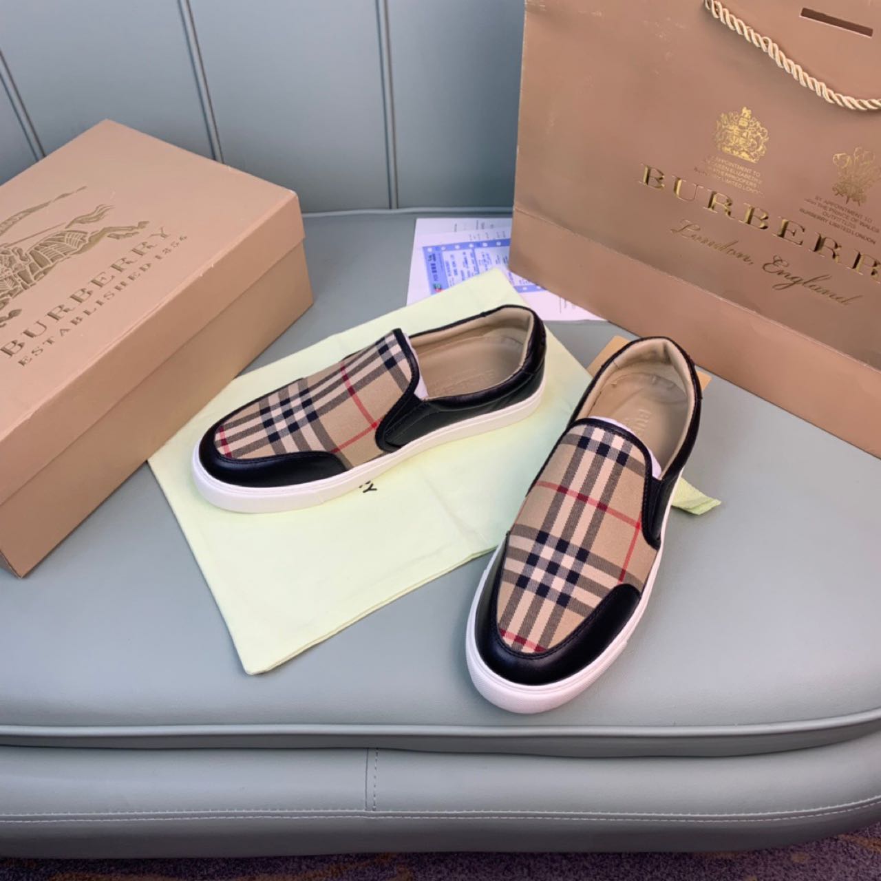 Burberry-Loafer mit Vintage-Check - EUR FASHION