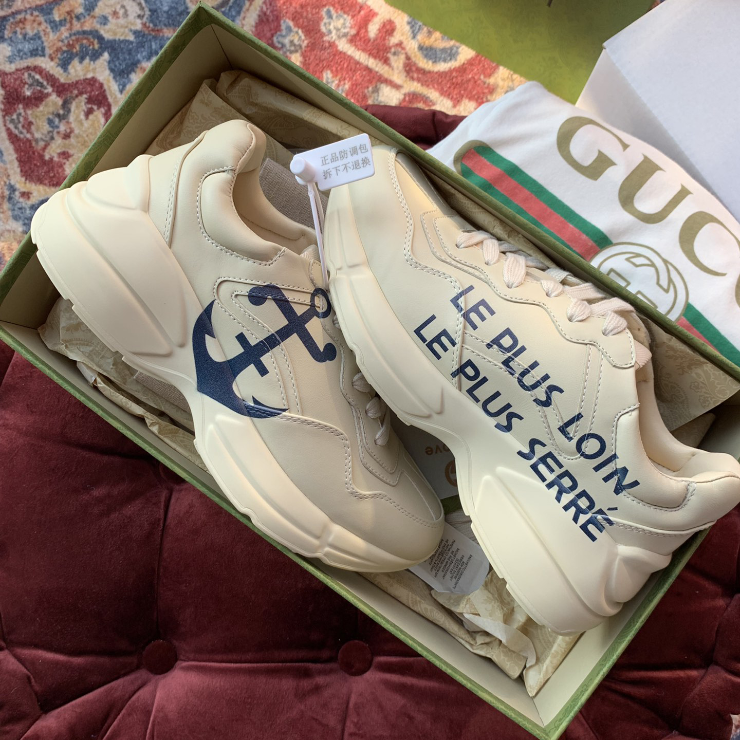 Gucci Rhyton-Sneaker für Herren in Weiß - EUR FASHION