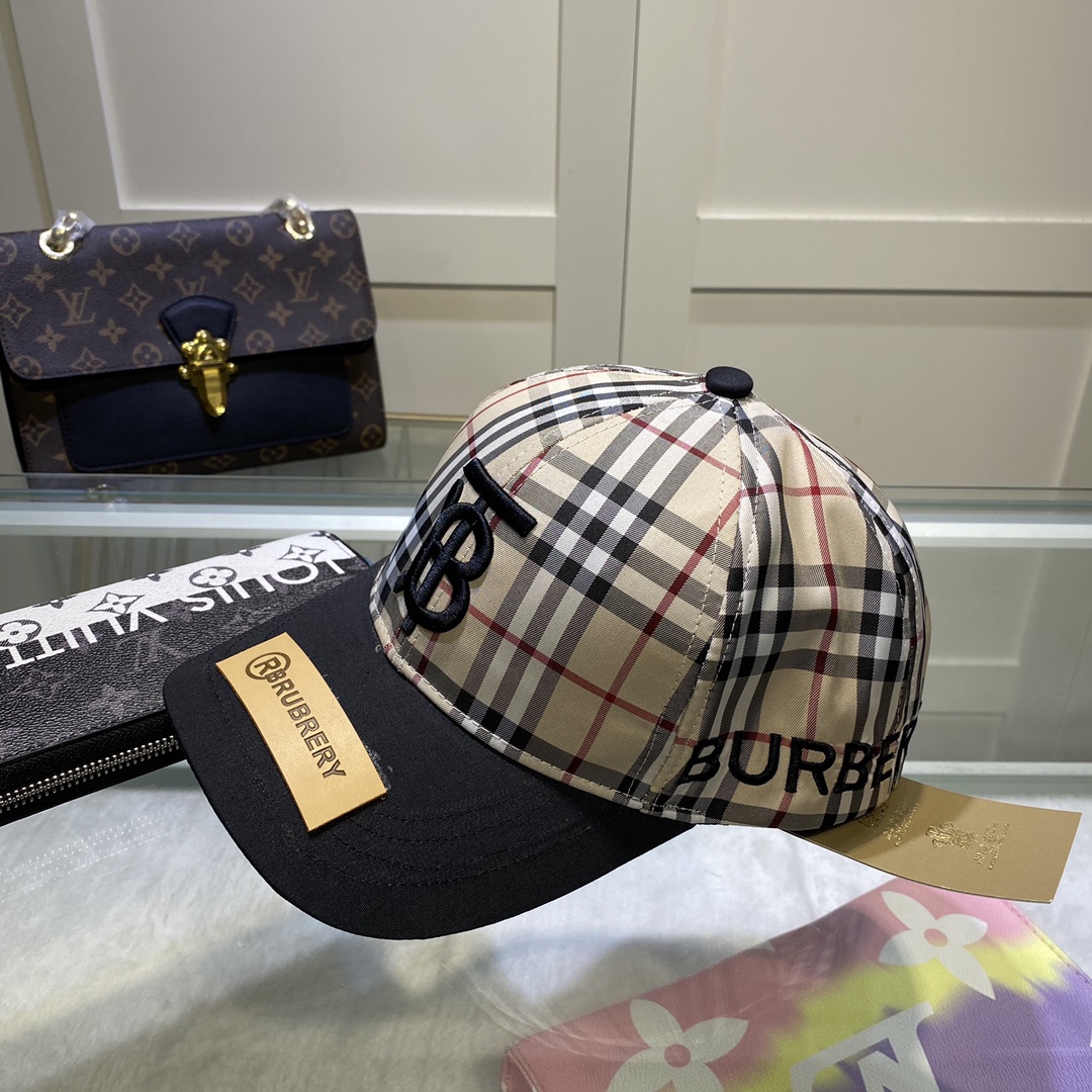 Burberry Baseballkappe mit Monogrammmotiv und Streifenmuster - EUR FASHION