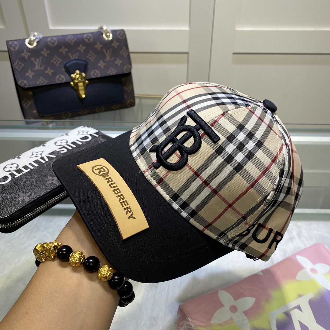 Burberry Baseballkappe mit Monogrammmotiv und Streifenmuster - EUR FASHION