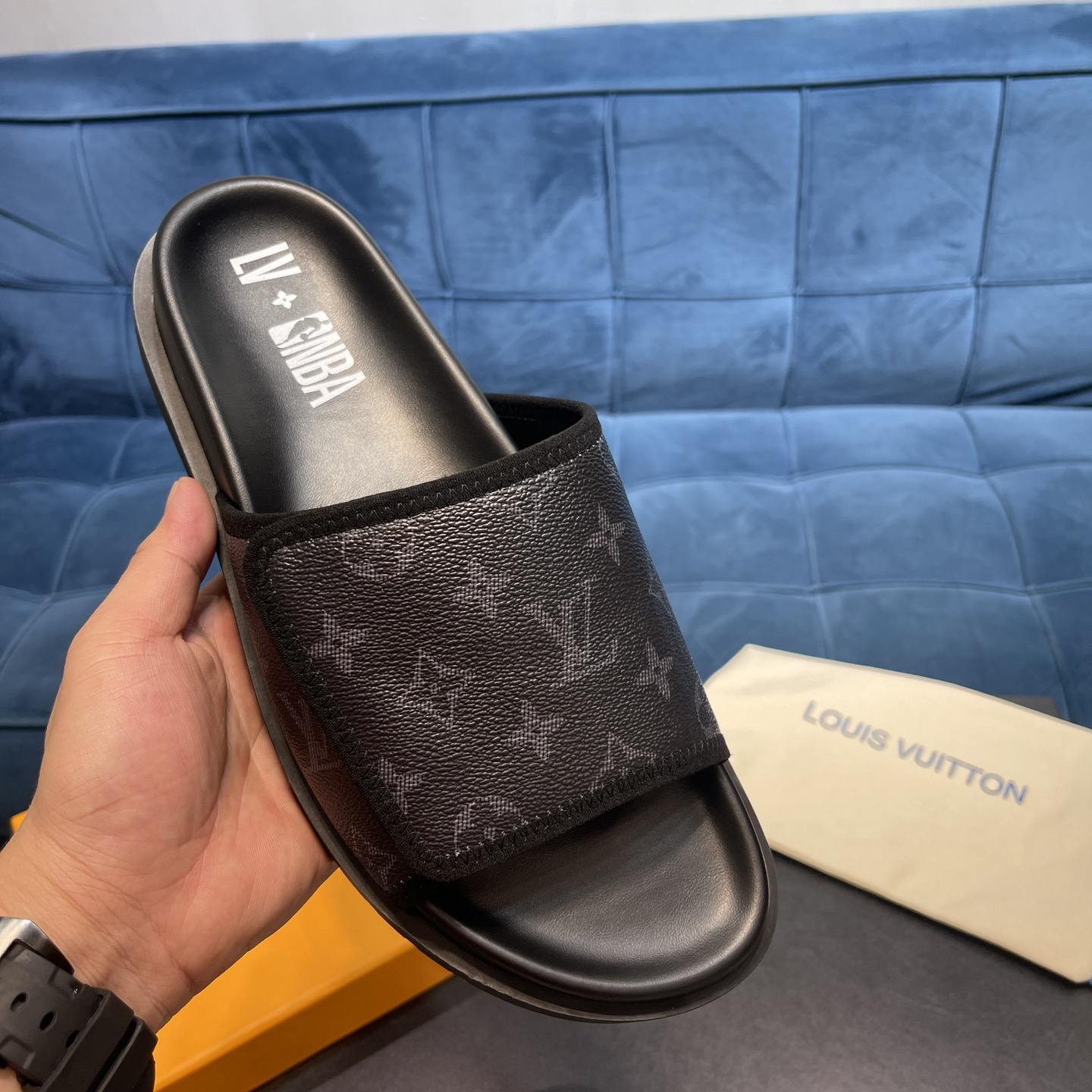 Louis Vuitton x NBA-Monogramm-Slipper - EUR FASHION