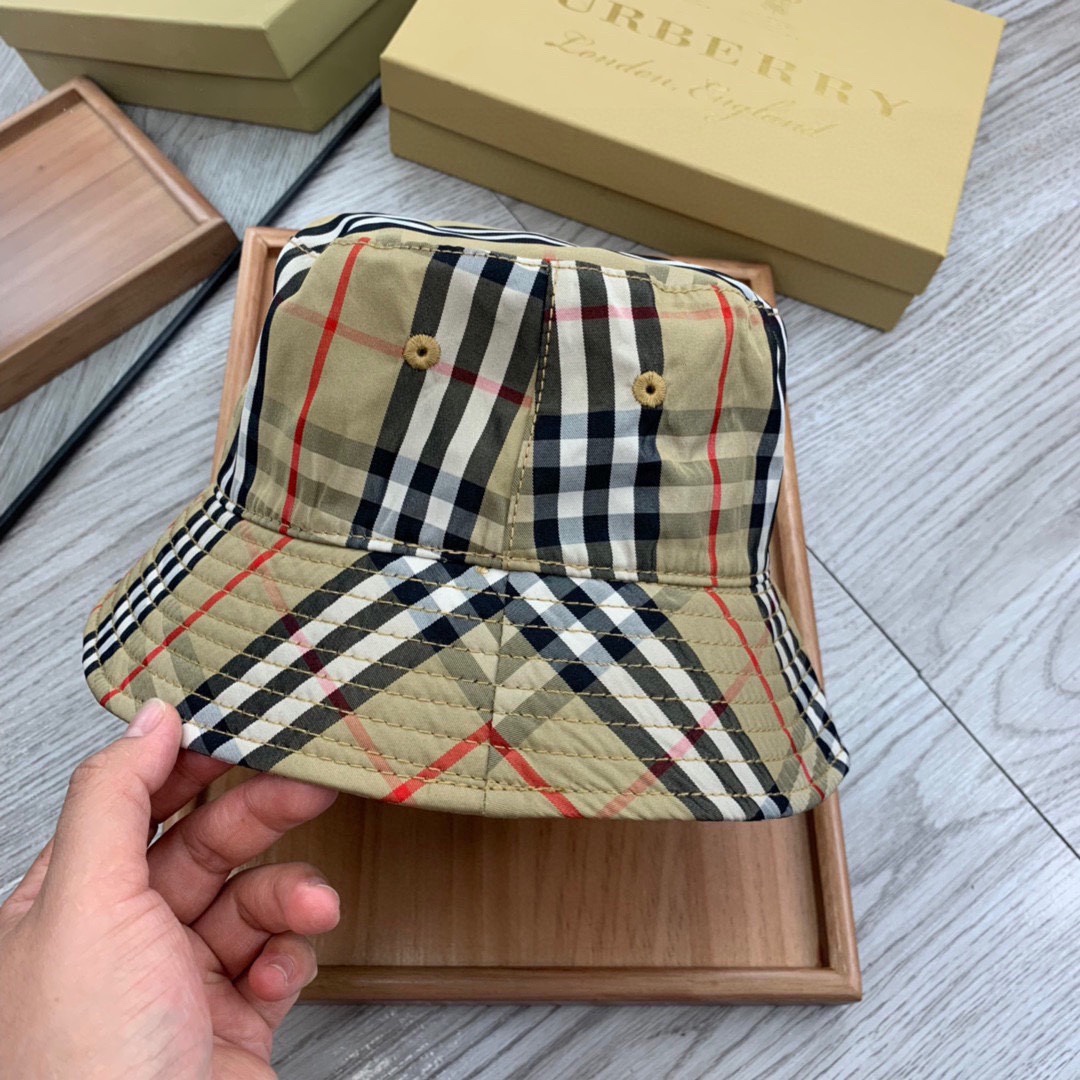 Burberry Fischerhut aus Baumwolle mit Vintage-Check - EUR FASHION