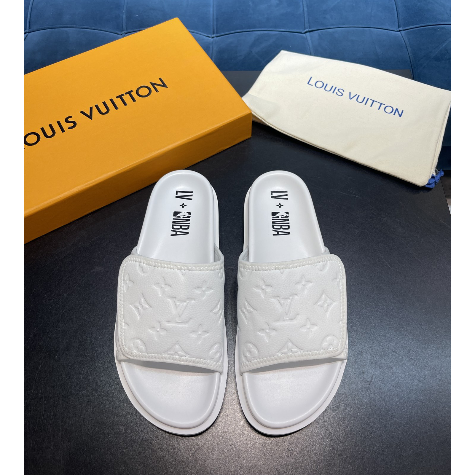 Louis Vuitton x NBA-Monogramm-Slipper - EUR FASHION