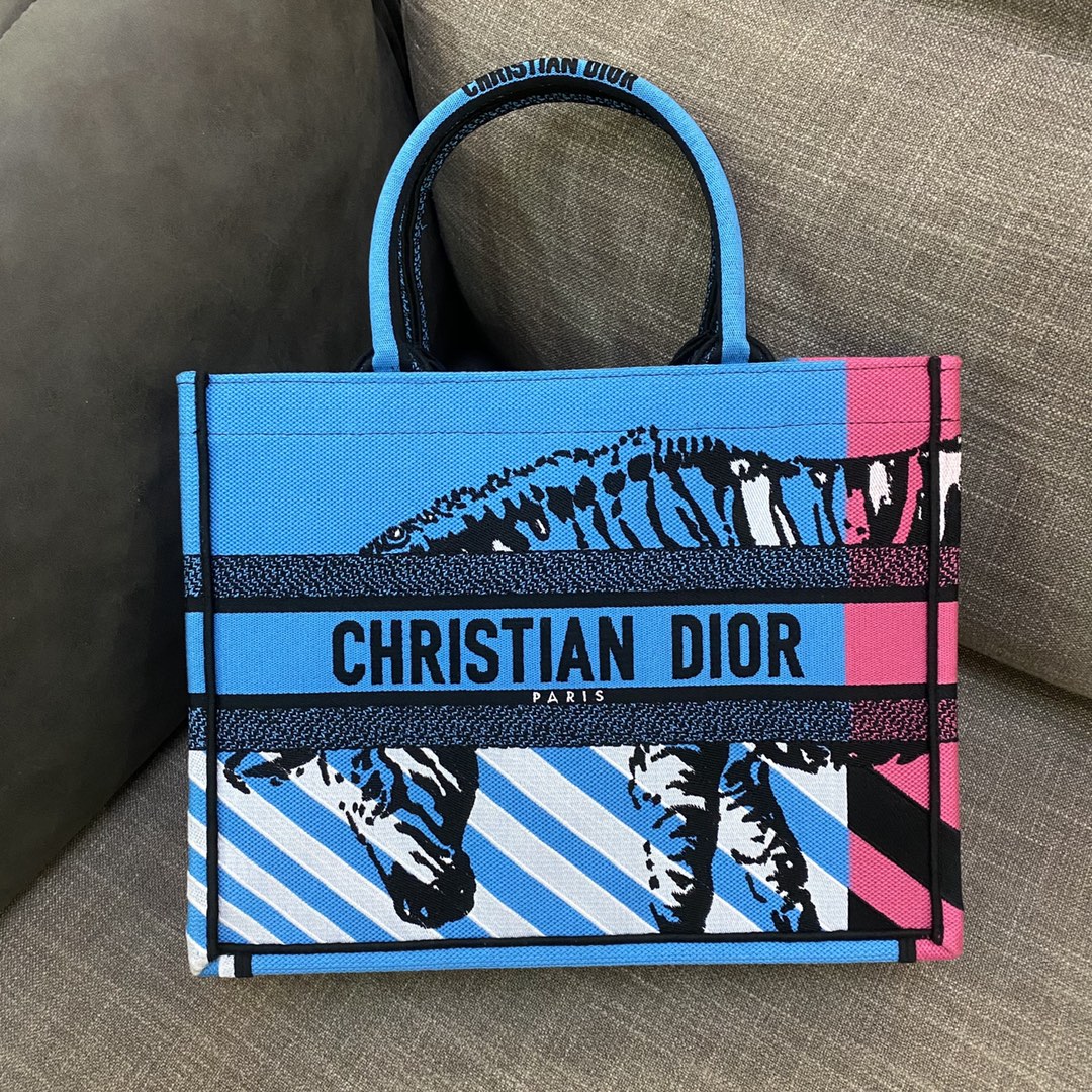 Dior Book Tote D-Jungle Pop (36,5*28*17,5cm) - EUR FASHION