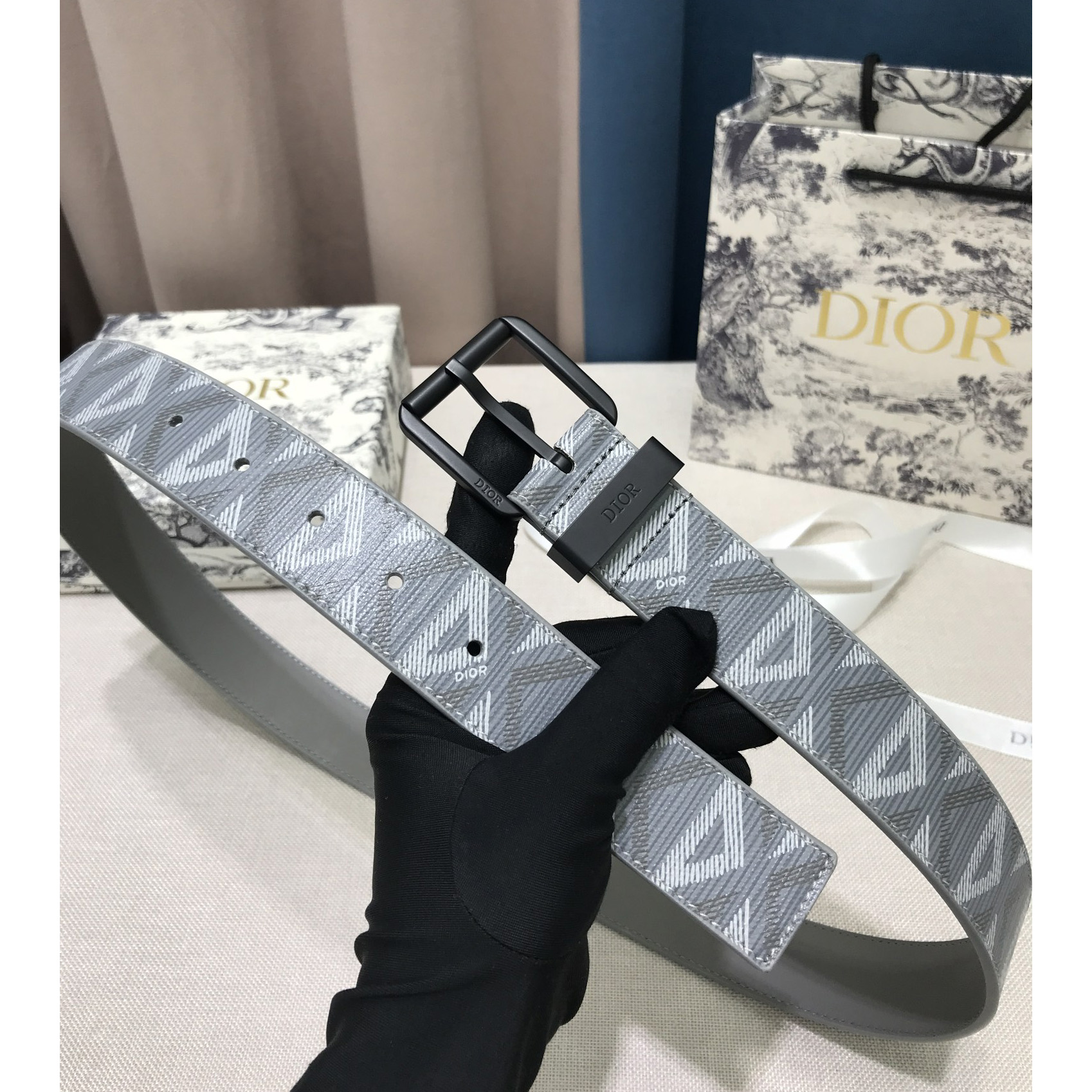 Dior CD Diamond Print 40 mm Gürtel - EUR FASHION