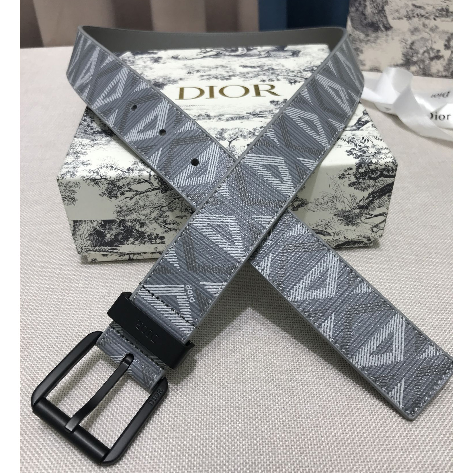 Dior CD Diamond Print 40 mm Gürtel - EUR FASHION