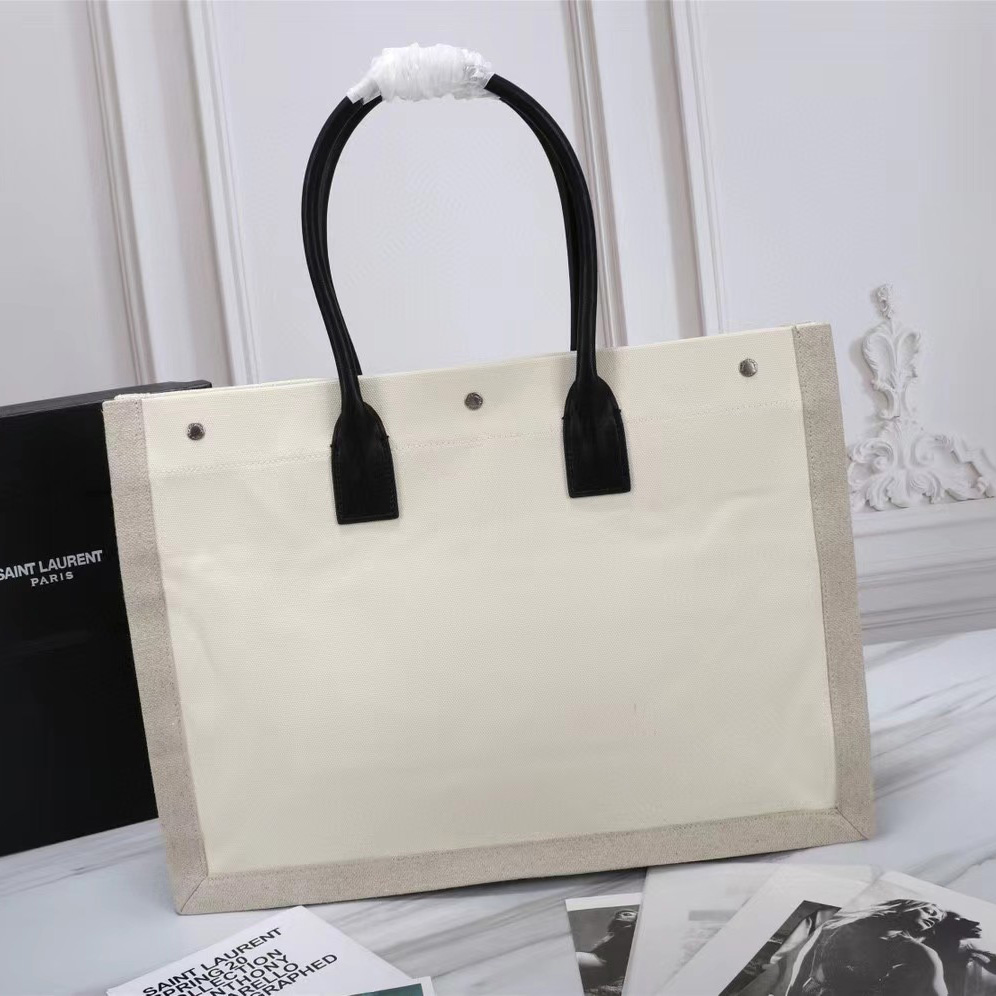 Saint Laurent Rive Gauche Canvas-Tasche (48–36–16 cm) - EUR FASHION