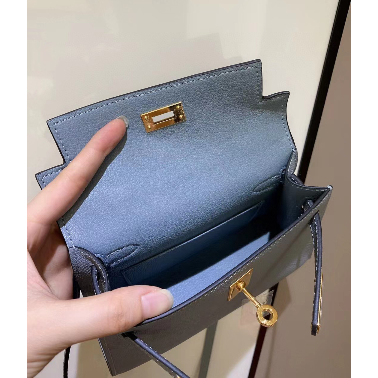 Hermes Kelly Mini Damen Handtasche (19-13-6,5CM) - EUR FASHION