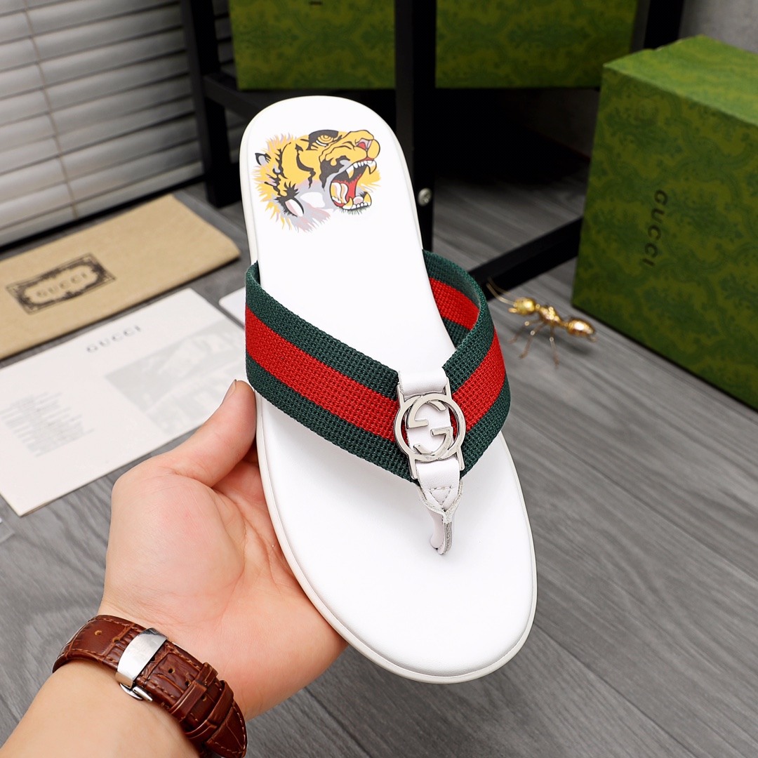 Gucci Rubber GG Herren-Flip-Flops - EUR FASHION